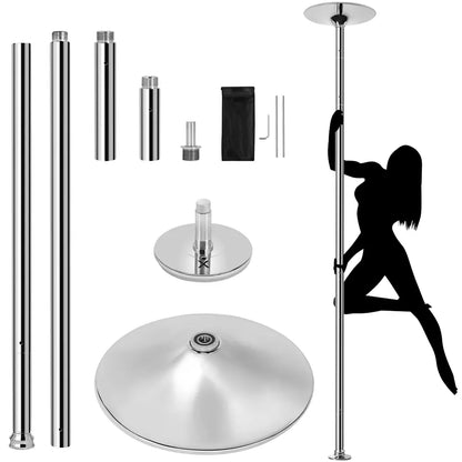 [Heavy Duty] Professional 45mmPortable Chrome Dance Pole