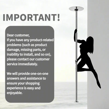 [Heavy Duty] Professional 45mmPortable Chrome Dance Pole
