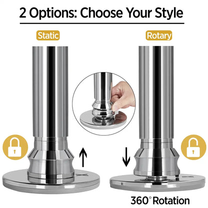 [Heavy Duty] Professional 45mmPortable Chrome Dance Pole