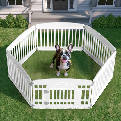 Premium Plastic Pet Playpen with Gate