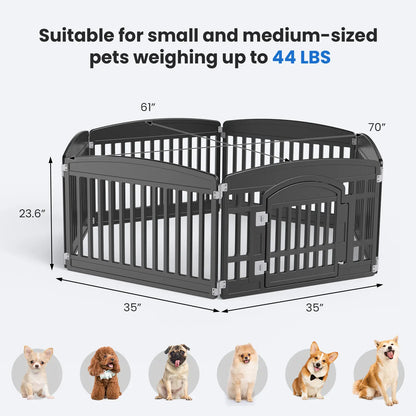 Premium Plastic Pet Playpen with Gate