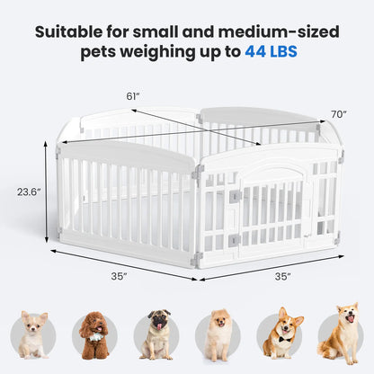 Premium Plastic Pet Playpen with Gate